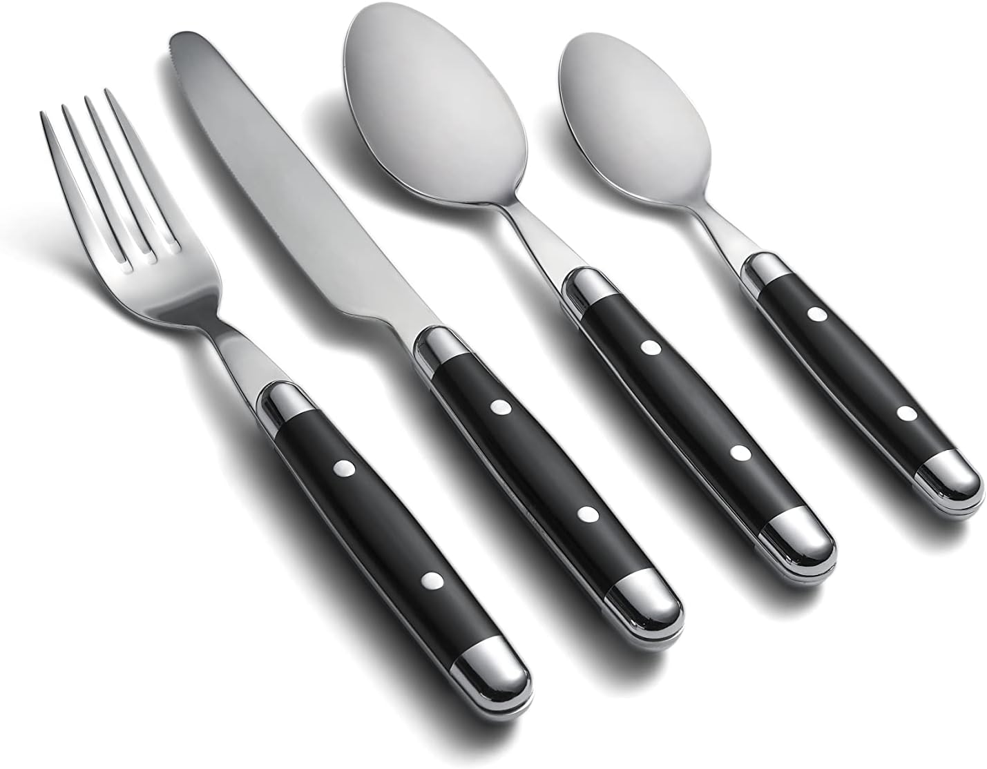 Cambridge Silversmiths, Blue, Jubilee Flatware, Service for 4, 16 Piece Set, Dorm Room Essentials, First Apartment