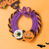 Whimsical Pumpkin & Purple Elegance Halloween Pet Hat