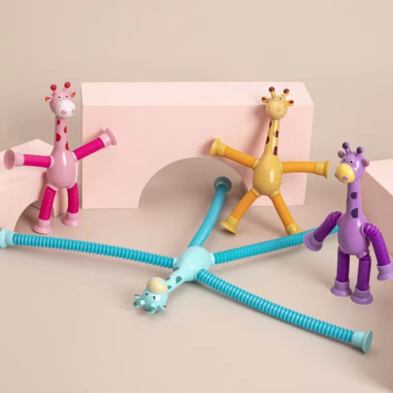 (🔥Last Day Promotion- SAVE 48% OFF)Telescopic suction cup giraffe toy--buy 5 get 5 free & free shipping（10pcs）