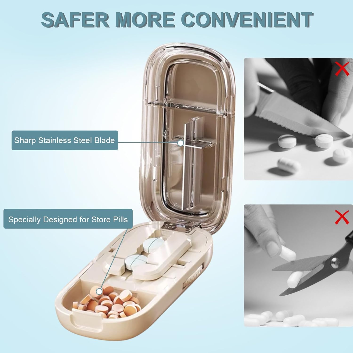 🏆Flash Sale⚡ 50K+ SOLD! Adjustable Pill Cutter Splitter