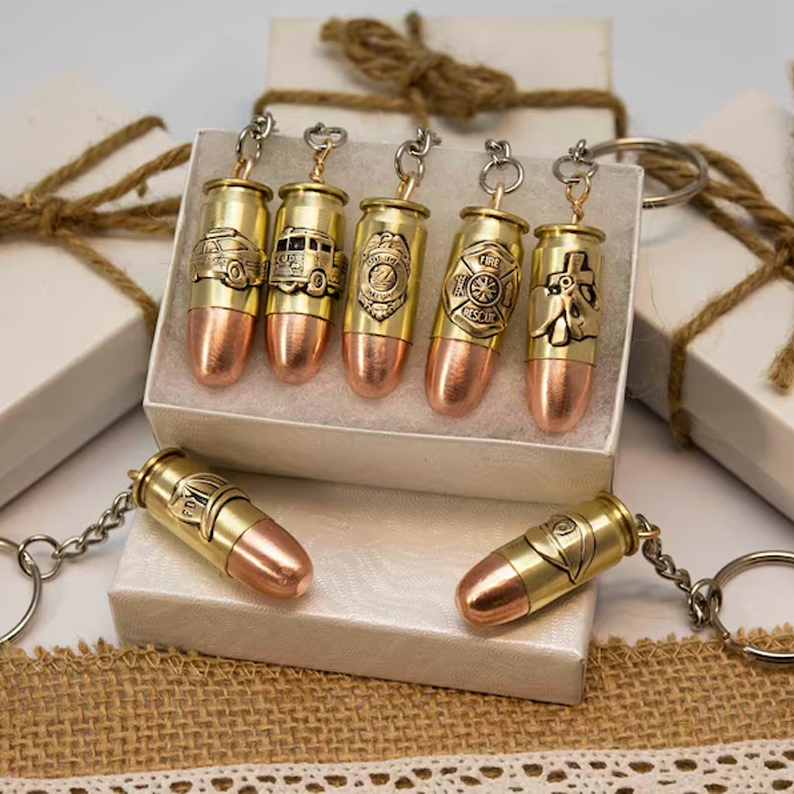 First Aid Bullet Keychain