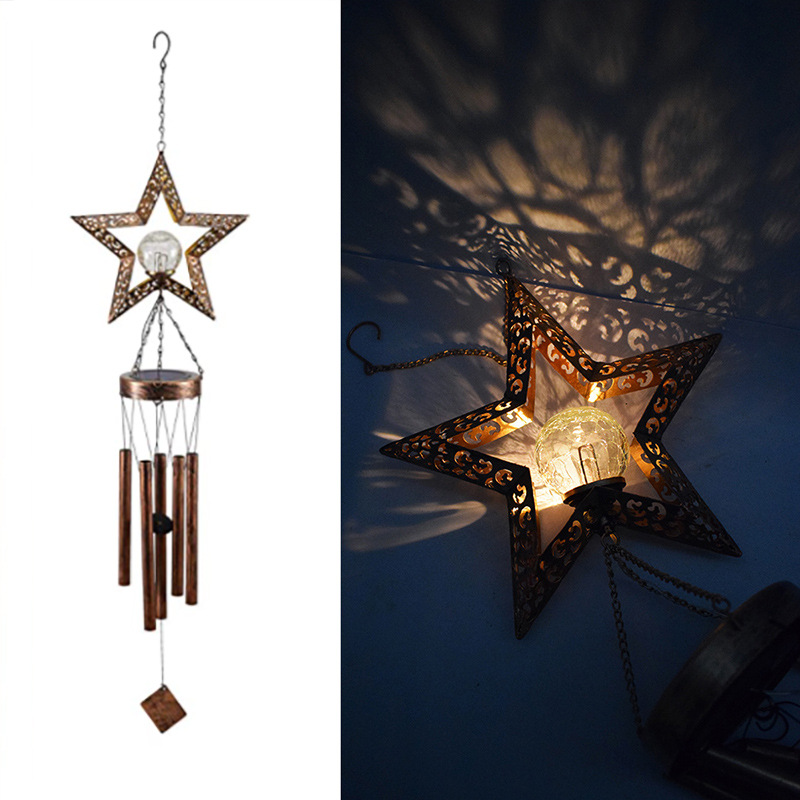 🎐Solar moon wind chime waterproof garden decoration Decorative garden light(Buy 2 Get Extra 6% Off && Free Shipping🎁)