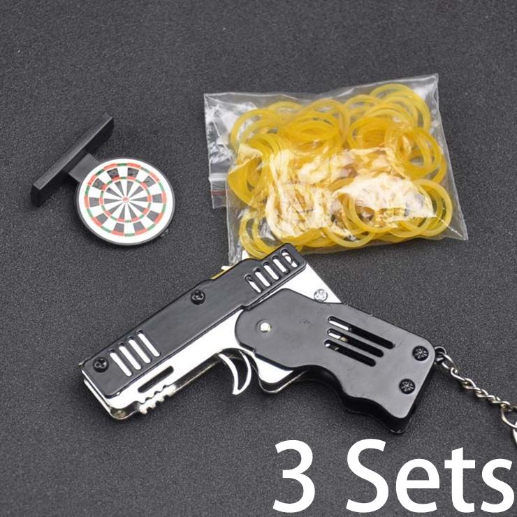🔥Limited Time Sale 48% OFF🎉Folding Rubber Band Gun Toy Keychain(Buy 3 get extra 20% off)