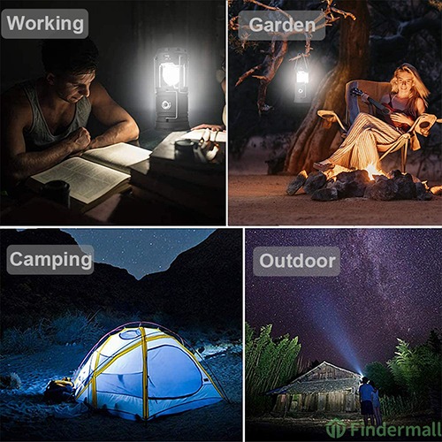 (Father's Day Hot Sale - 50% OFF)6 in 1 Portable Outdoor LED Camping Lantern With Fan , Buy 2 Get Free Shipping