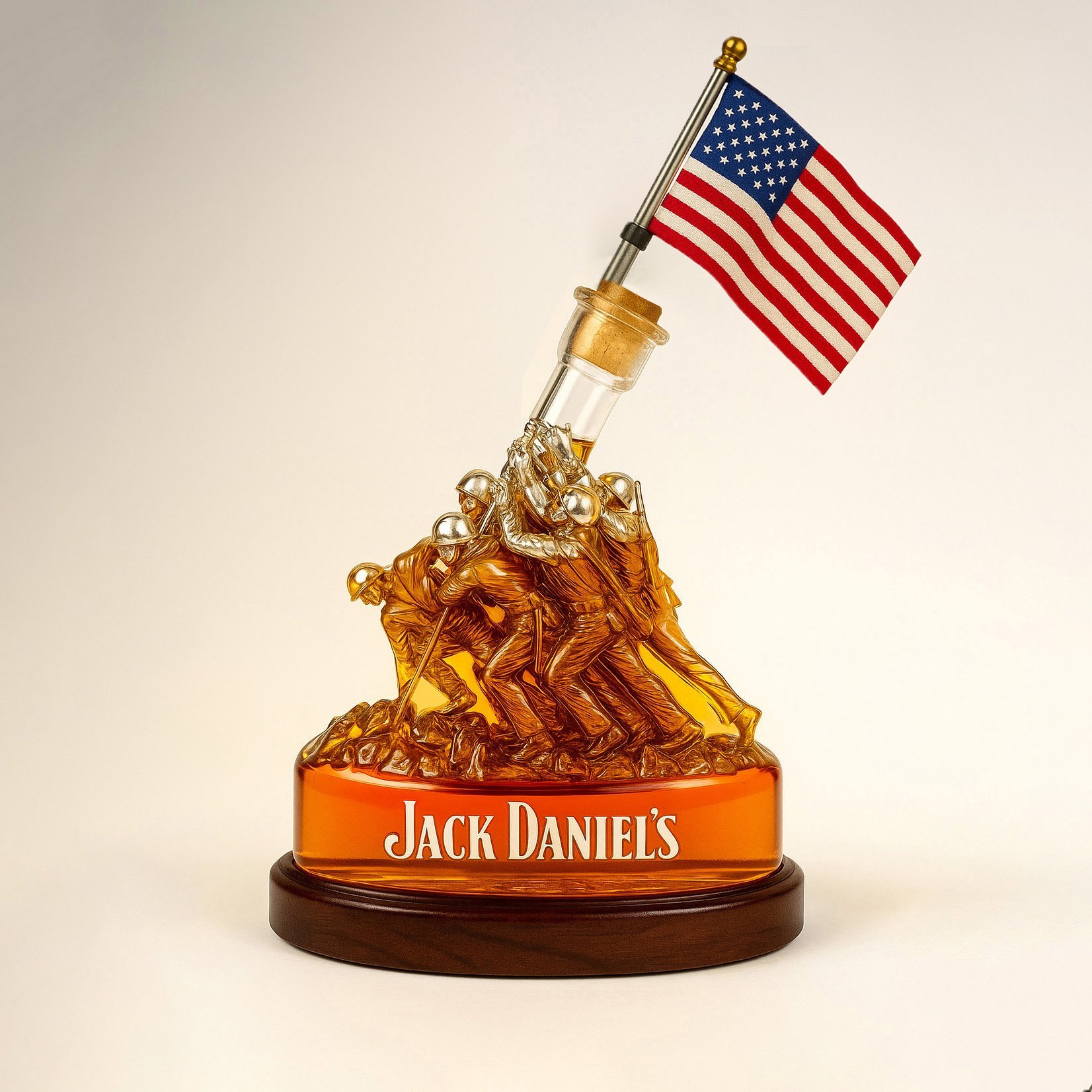 80th Anniversary Iwo Jima Tribute Whiskey Bottle