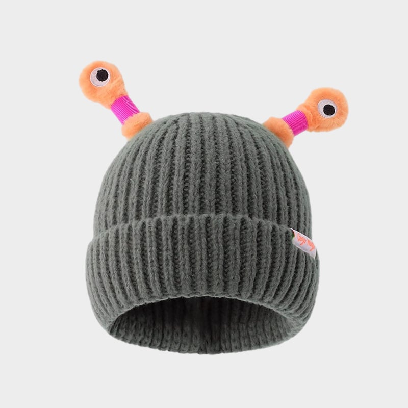 🔥Last Day Promotion - 70% OFF🎁Winter Parent-Child Cute Glowing Little Monster Knit Hat👽