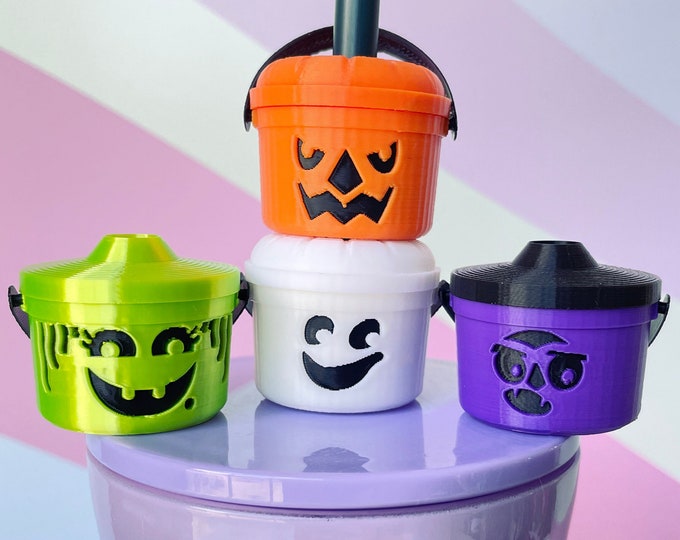 🎃Early Halloween Sale 50% OFF👻Straw Toppers Halloween Buckets - Buy 4 Get Extra 10% OFF & Free Shipping