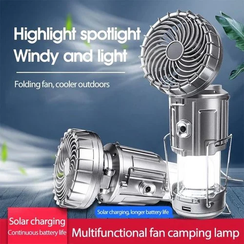 Portable LED Camping Lantern With Fan