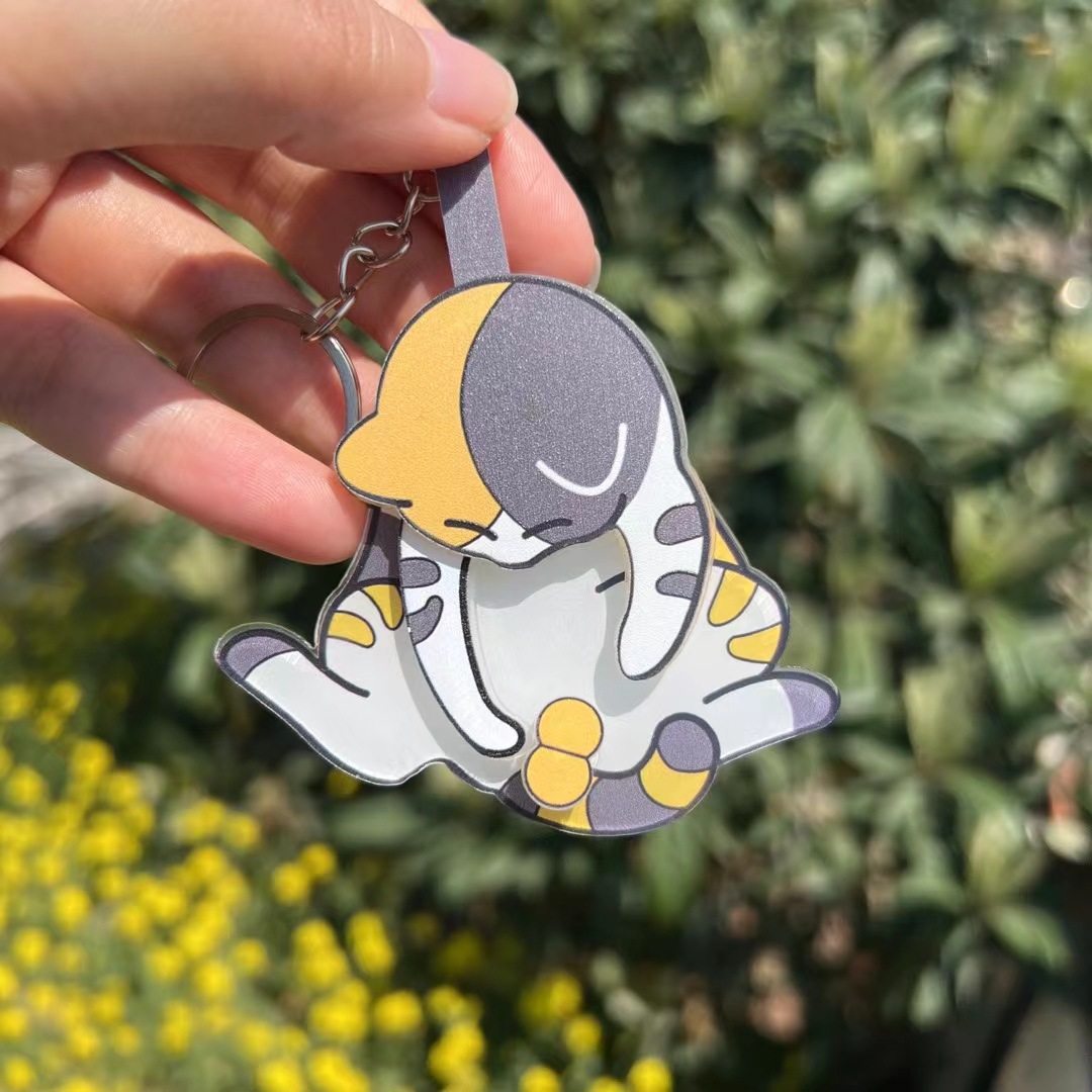 🔥Buy More Save More-😹Cat Keychain with Spinning Ball