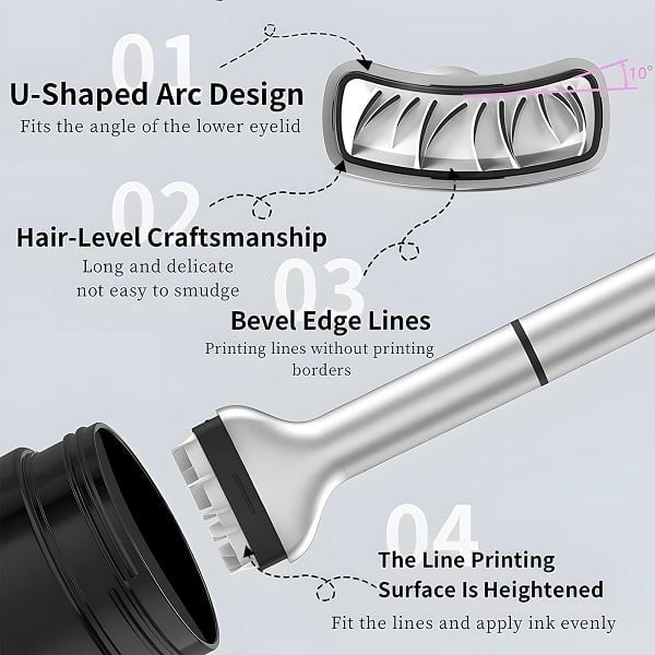🔥NOW Save 49% OFF🔥2-in-1 Eyeliner & Lower Eyelash Stamp Set
