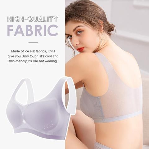 🔥【PROMOTION-55% OFF】Ultra-thin Plus Size Ice Silk Seamless Bra💝