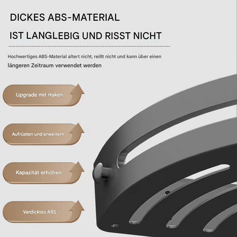 🔥Kaufe 3 Erhalte 1🚿Dreiecksregal fürs Badezimmer(Bohrfreie Saugnäpfe)