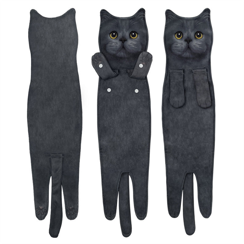 Cute Cat Hand Towel