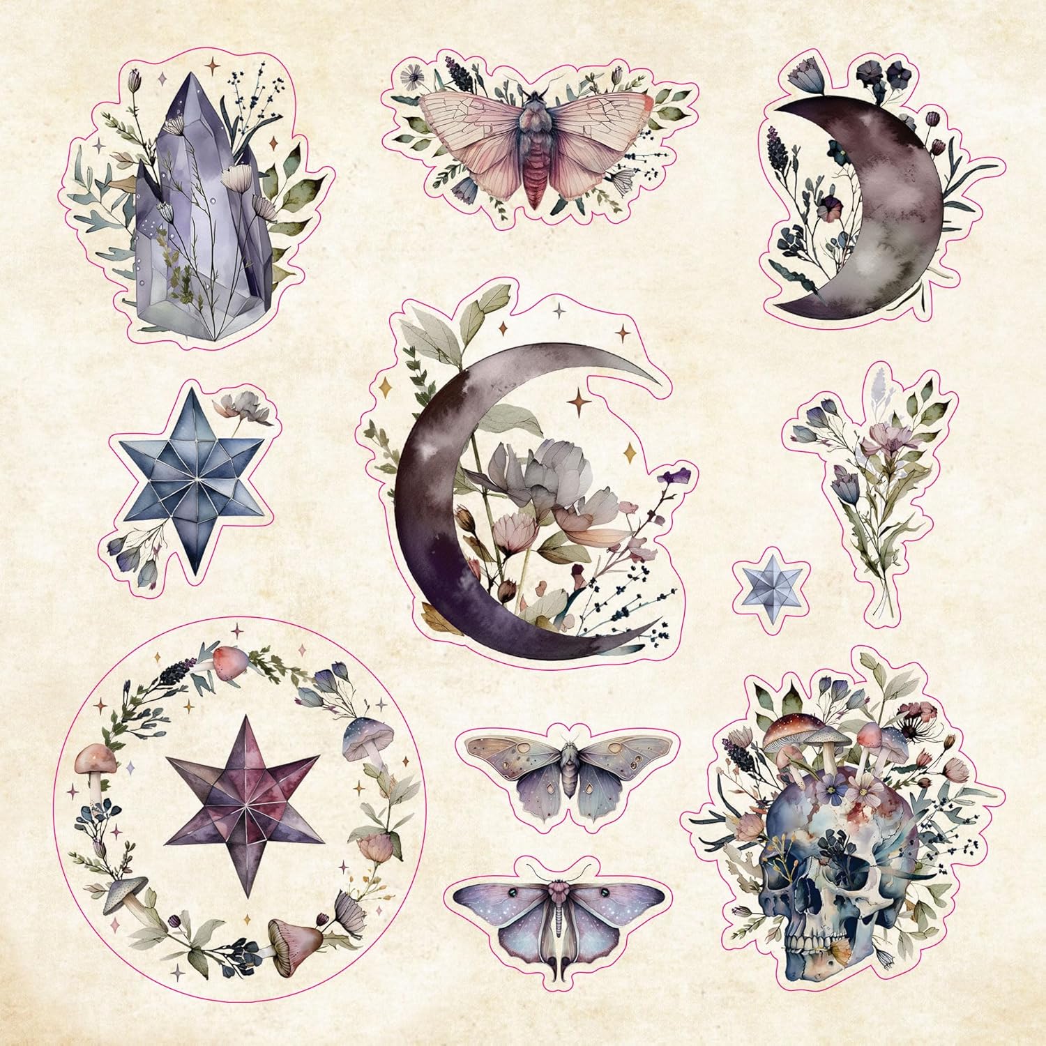A COSMIC STICKER BOOK🌙✨ (over 900 stickers!)