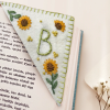 Personalized Letter Embroidered Corner Bookmark