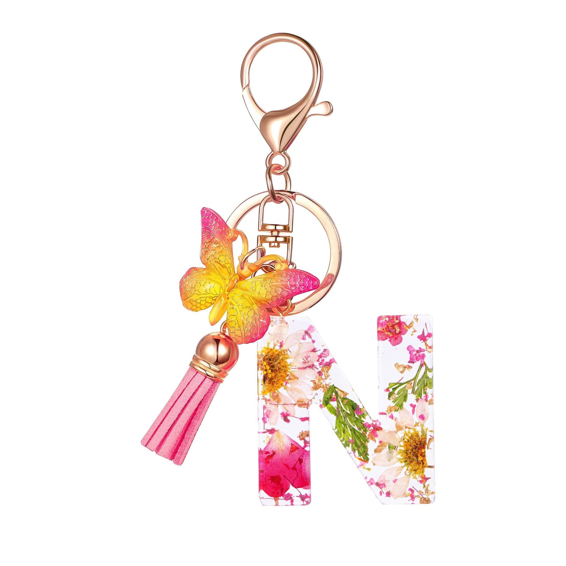 🎁TikTok Last Day Sale - 70% OFF🔥Initial Letter Keychains🦋