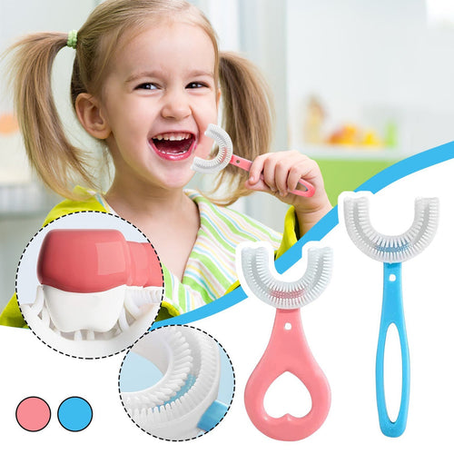 (🎅EARLY CHRISTMAS SALE-49% OFF)All Rounded Children U-Shape Toothbrush-🎉BUY 4 GET 2 FREE(6 pcs)