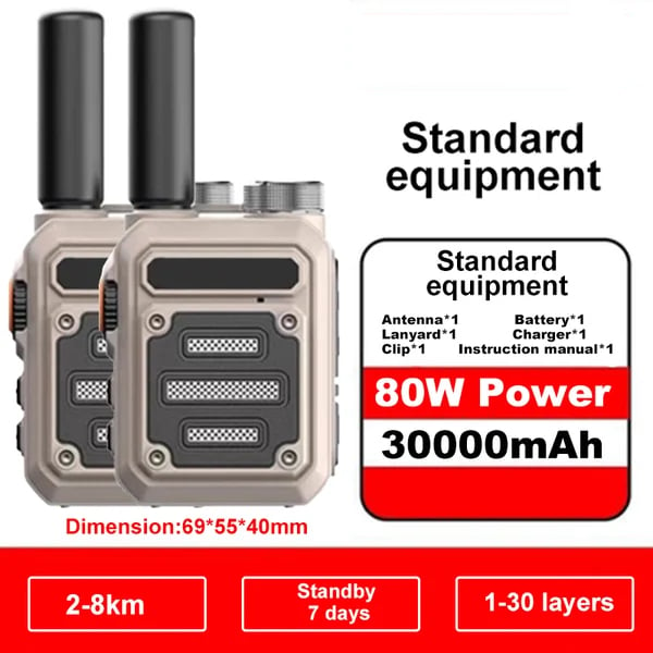 🔥Last Day Promotion 70% OFF🔥Waterproof & Shock Resistant Walkie-Talkies (2 Pack)