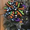 🖤Glowing Eyes Black Cat Halloween Wreath