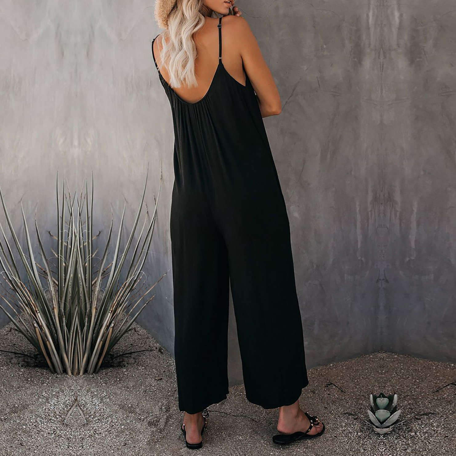 (🔥Last Day Promotion-60%OFF)Ultimate Flowy Jumpsuit with Pockets(Buy 2 Free Shipping)