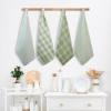 LANE LINEN Kitchen Towels Set - Pack of 6 Cotton Dish Towels for Drying Dishes, 18”x 28”, Kitchen Hand Towels, Absorbent Tea Towels, Dish Towels for Kitchen, Quick Drying Kitchen Towel Set - Olive