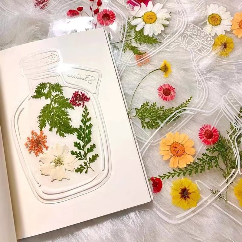 🔥Last Day Promotion 48% OFF-🎁-🌸DIY Transparent Dried Flower Bookmarks(20pcs/set)💐