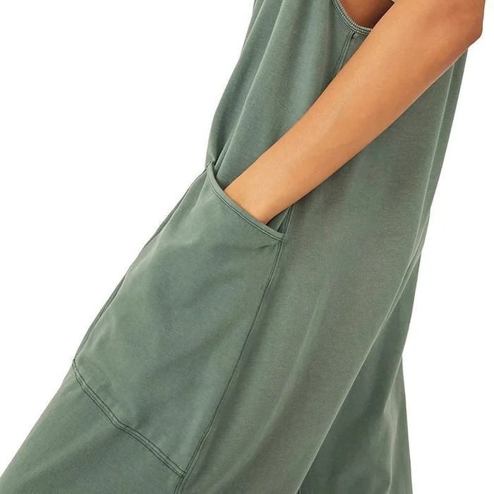 New Wide Leg Jumpsuit With Pockets (Buy 2 Free Shipping)