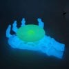 3D-Printed Spooky Skeleton Hand Self-Adjusting Coaster