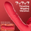 Rose 7 Thrusting Wiggling Clit Stimulator G-spot Vibrator