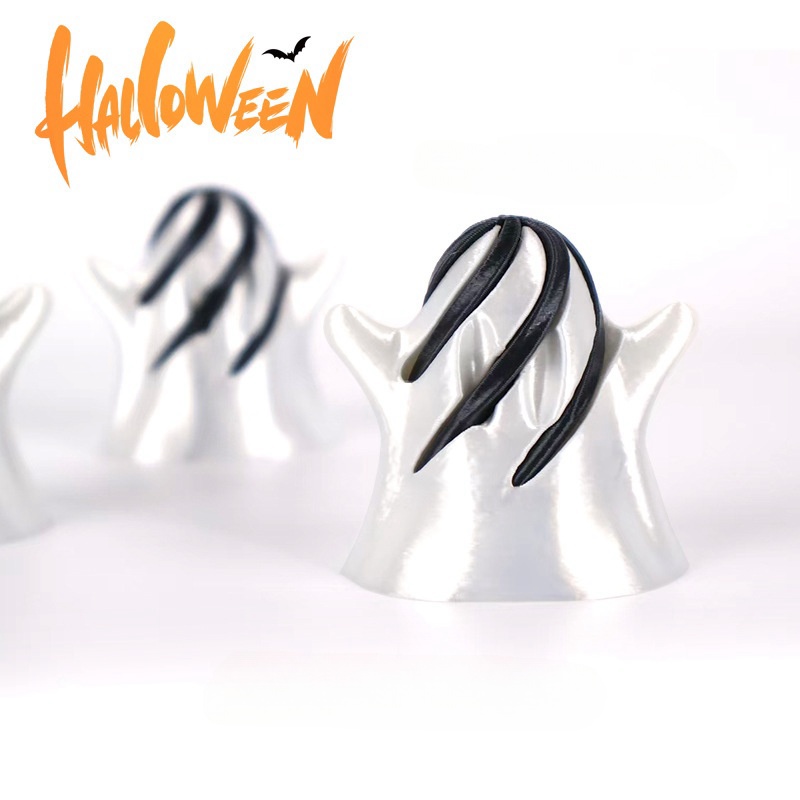 🔥Halloween Sale 49% OFF-🔥-✨👻3D Printed Halloween Ghost Spiral Perspective Sculpture