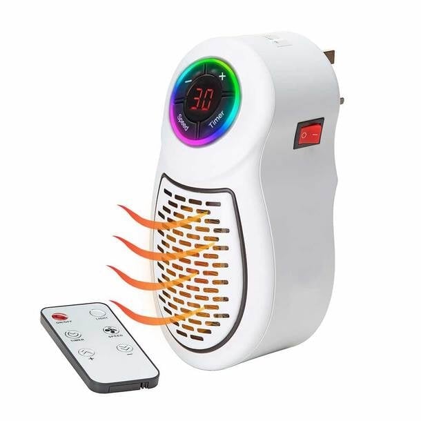 🎄TikTok Christmas Sale -70% OFF✨Remote Control Timing Color Lamp Heater🎅