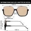 😍Lunettes de soleil aviateur rétro unisexes à verres teintés, tendance et faciles à assortir