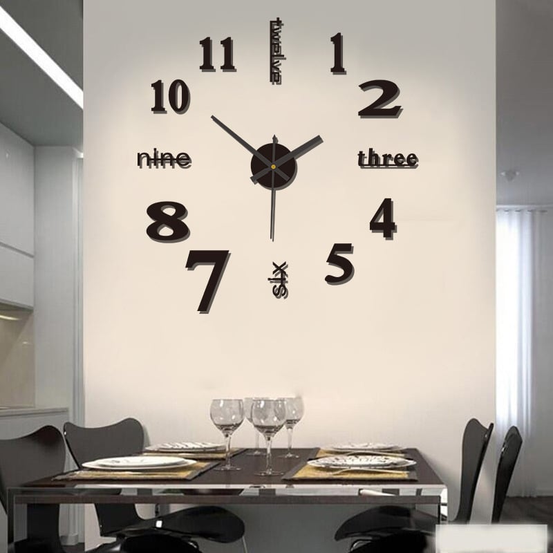 🔥Last Day Promotion 50% OFF⏰ 3D Wall Decal Decorative Clock