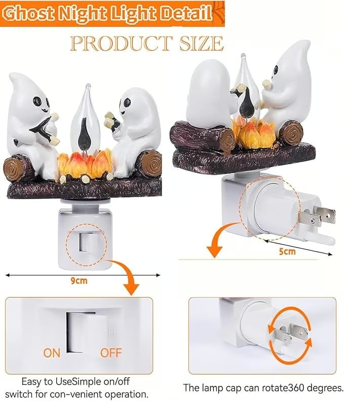 Last Day 50%OFF🔥2025 Ghost Campfire Nightlight👻✨