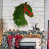 🎄Early Christmas Sale 49% OFF🎄🐴Handmade Farmhouse Horse Head Christmas Wreath🔥Buy 2 Get 10% OFF & Free Shipping