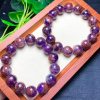 🔥Natural Purple Ghost Bracelet,Purple Aurora 23 Rough Stone Raw Ore Crystal- Buy 2 Get Extra 5% Off