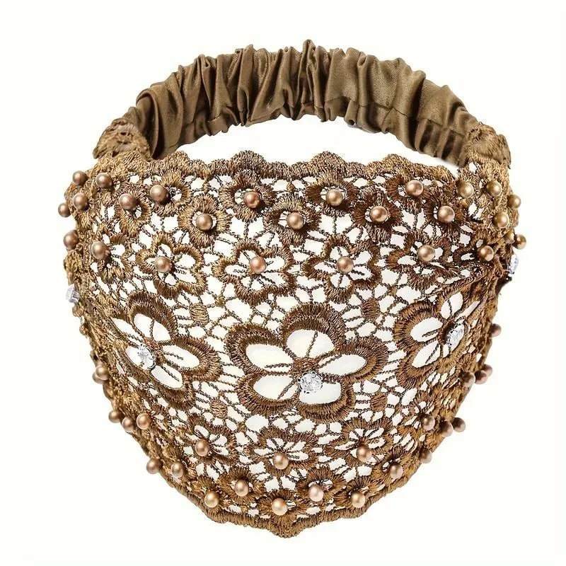 💥LAST DAY SALE 50% OFF💥Boho-chic Crystal & Pearl Embellished Wide Headbands(3Pcs)