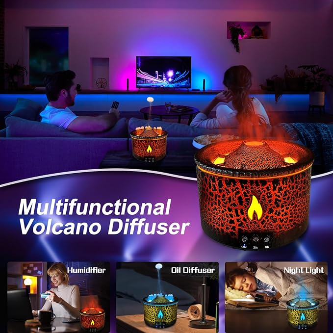 (🌲CHRISTMAS HOT SALE - 50% OFF) 🎁Volcano Humidifier, BUY 2 FREE SHIPPING