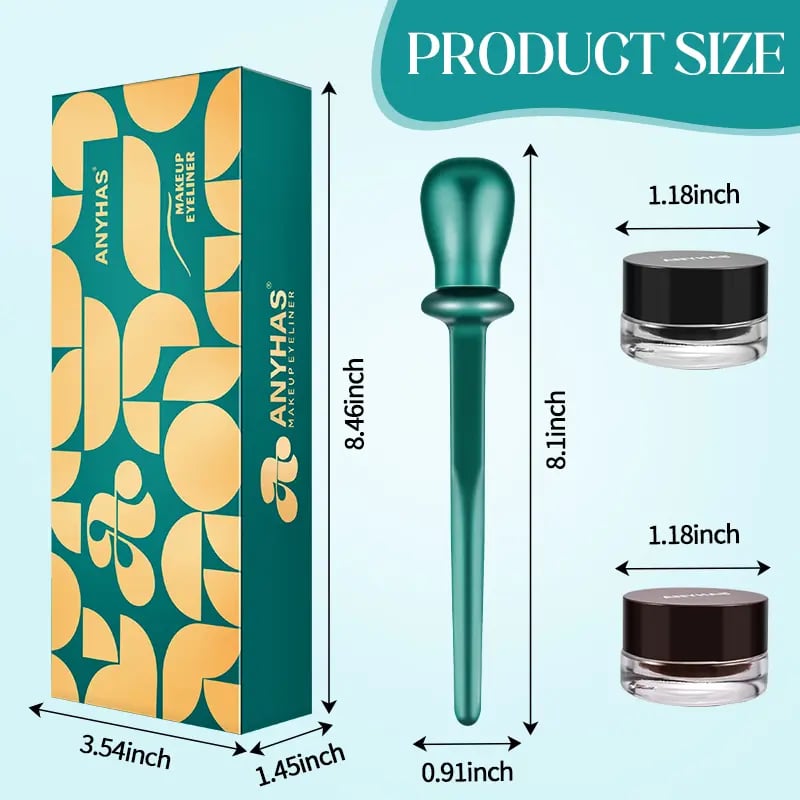 🎁TikTok Last Day Sale - 70% OFF🎉 Silicone Eye Liner Tool with Eyeliner Cream