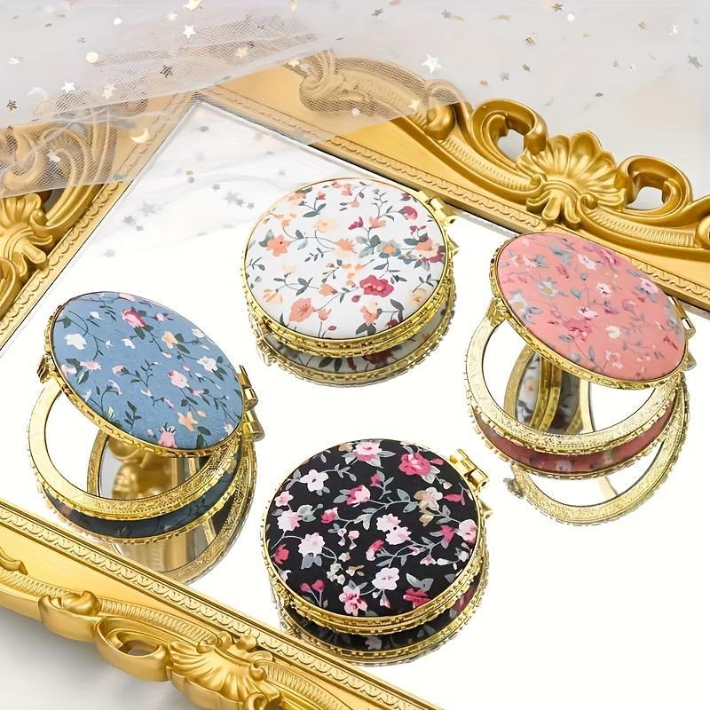 🎄TikTok Christmas Sale - 70% OFF✨Makeup Mirror Set, 4 Counts Vintage Makeup Mirrors, Foldable Cosmetic Mirrors