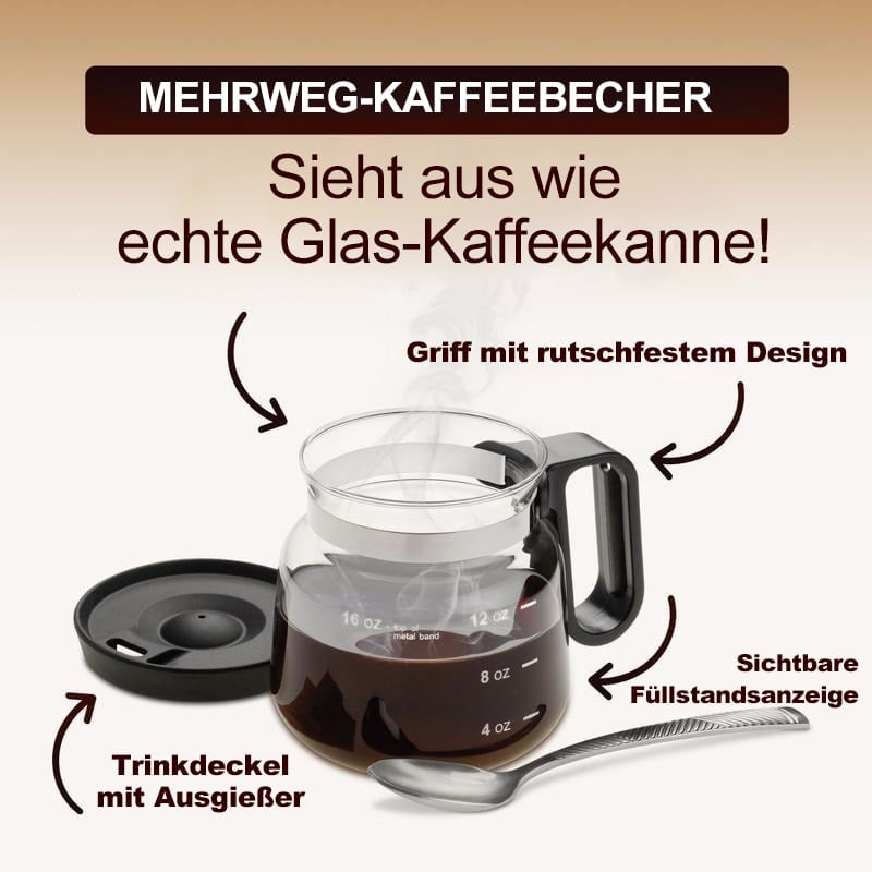📢Letzter Tag: 49% Rabatt☕Kaffeetasse – Kaffeekannen-Stil