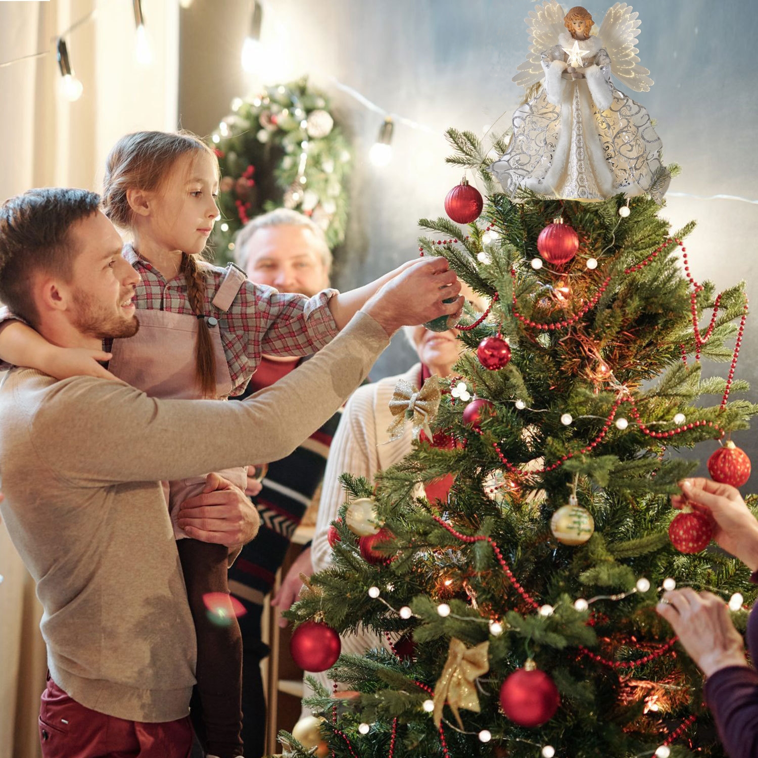 🎄Animated Tree Topper - Celestial Angel✨️