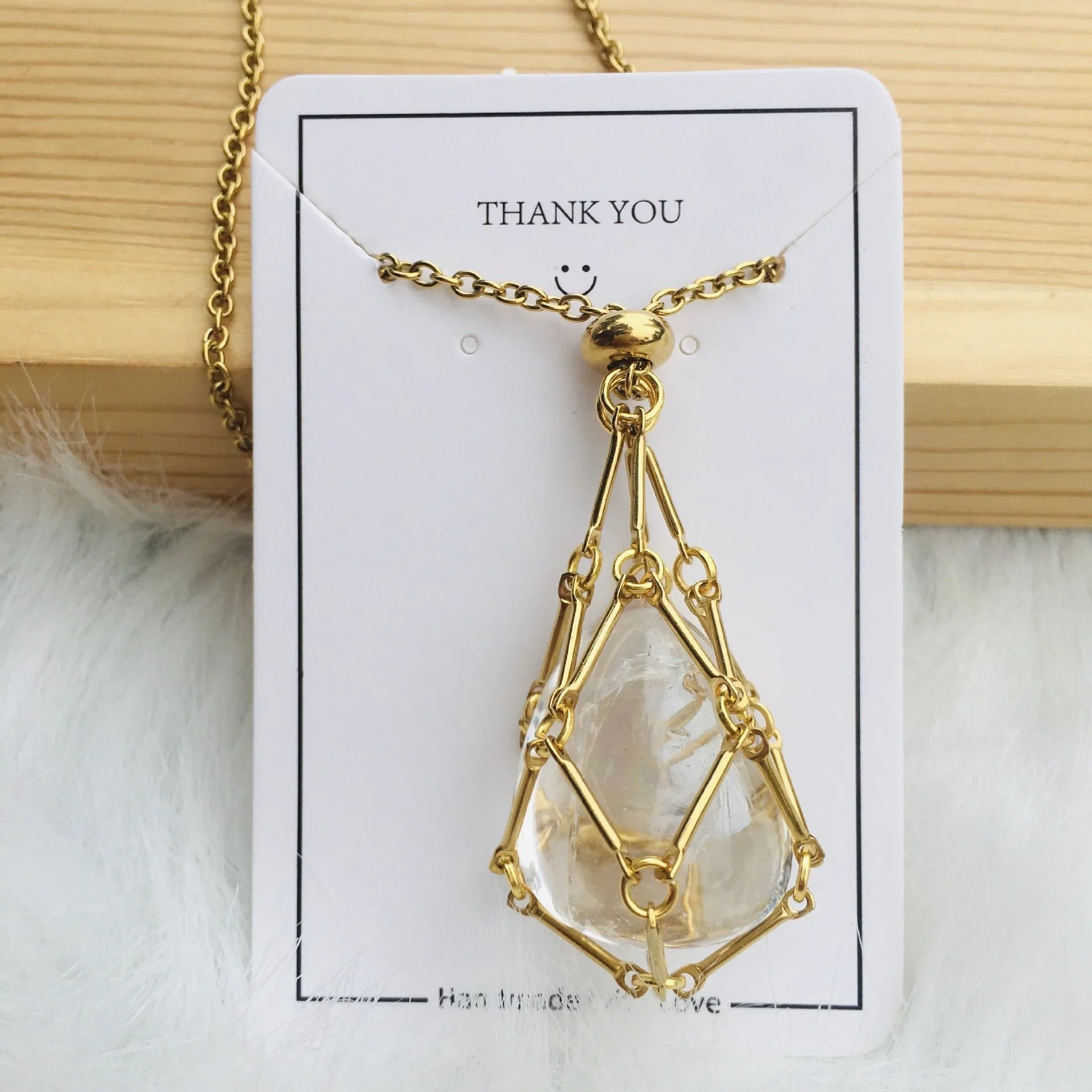 🎁2023 Crystal Stone Holder Necklace - Free (Crystal) Gift Included🎁