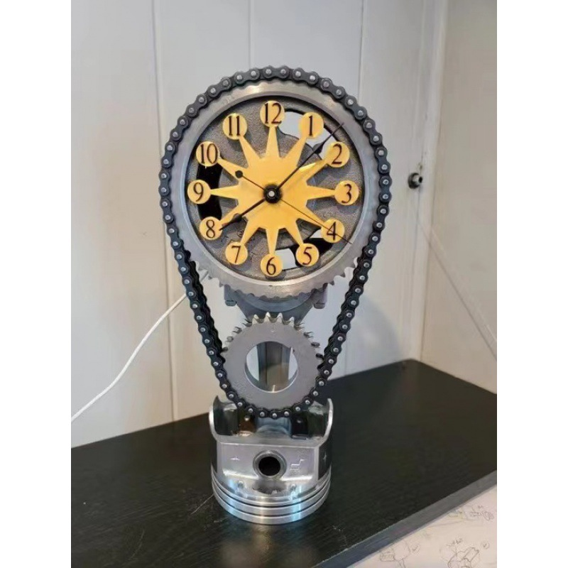 🔥Handmade Motorized Rotating Chain Clock-Free Shipping Only Today(🔥BUY 2 GET EXTRA 10% OFF & FREE SHIPPING)