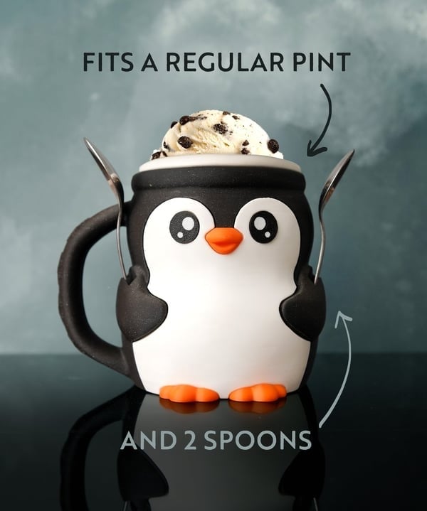 🔥2025 New Style 50% off-🐧Cute Penguin Ice Cream Pint Holder