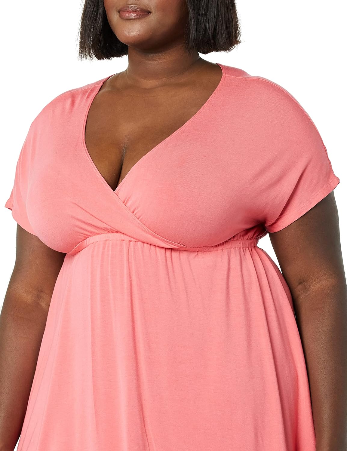 Amazon Essentials Women's Surplice Dress (Available in Plus Size)