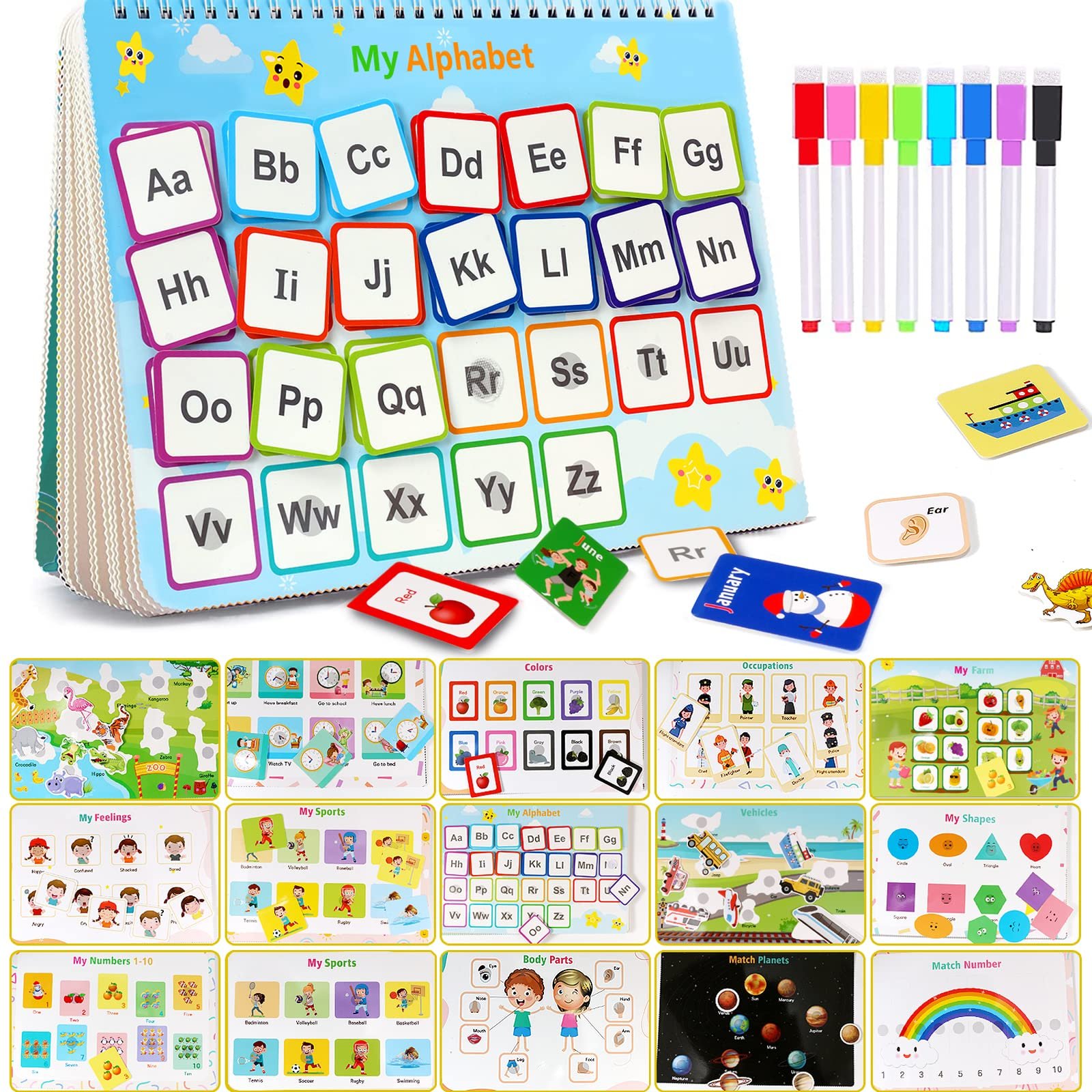 🔥Last Day 70% OFF🔥Montessori Busy Book Preschool Learning Activities, Buy 2 Free Shipping!