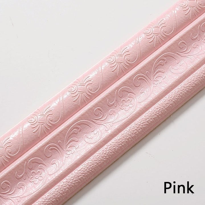 Self-Adhesive Environmental Protection 3D Wall Edging Strip (7.55 FEET/ROLL)