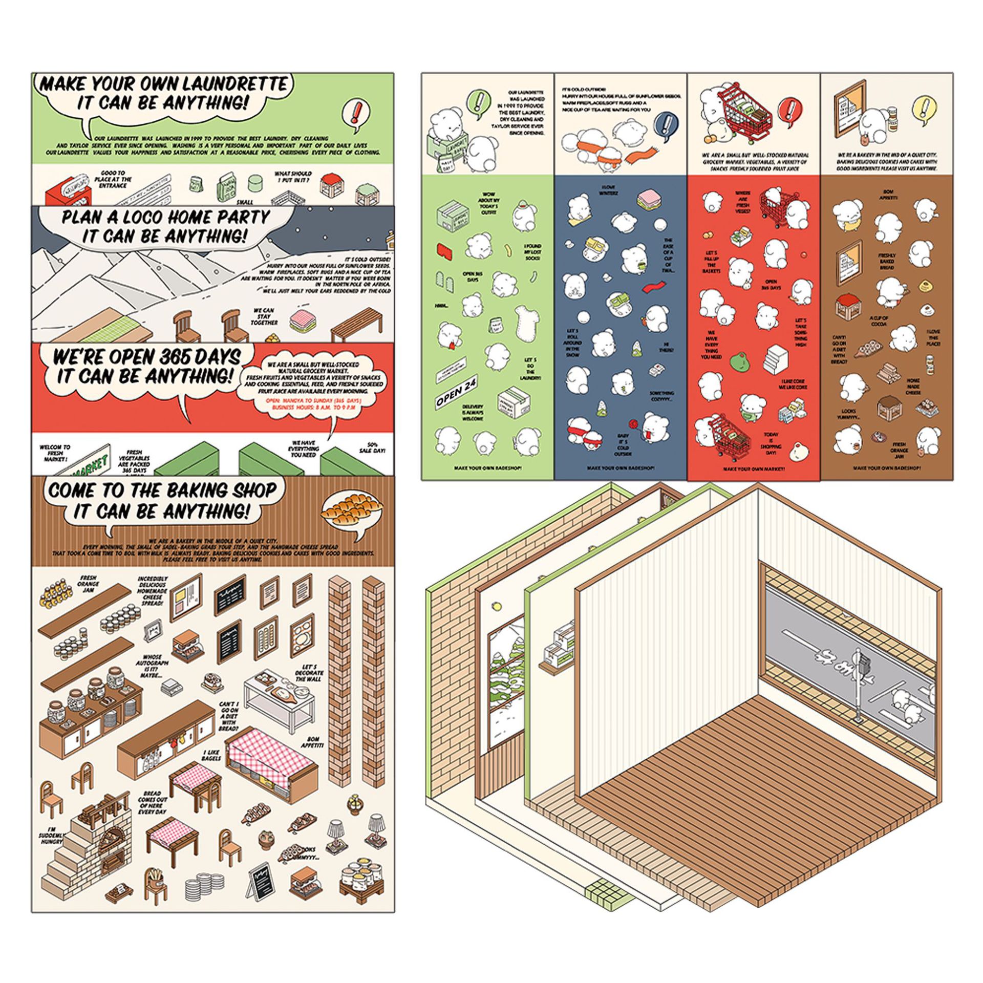 💞DIY 3D House Sticker