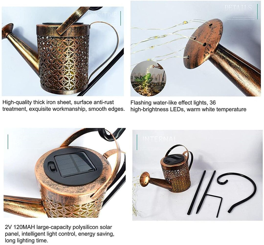 💐Summer Hot Sale- Solar Waterfall Lights💦